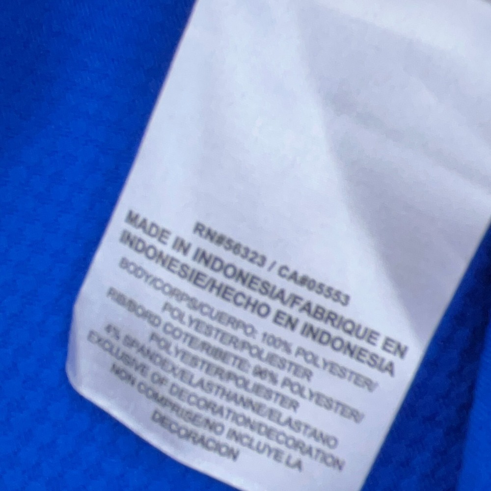 Nike Shirt Men Medium Blue White Tee‎ Pull Over Quarter Zip Performance Sweater - Picture 5 of 11